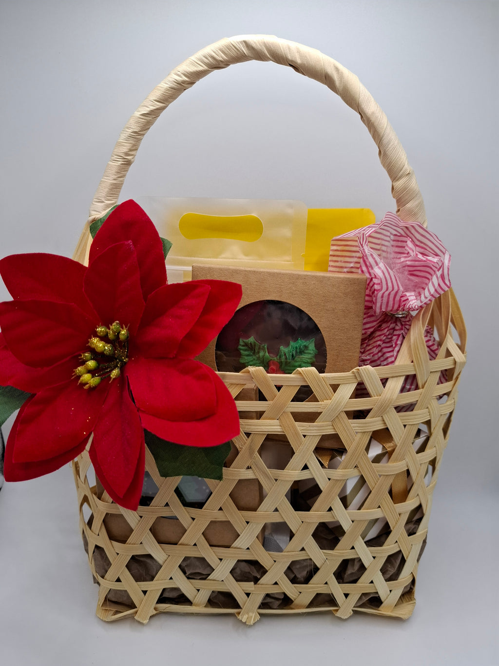 Poinsettia Gift Basket