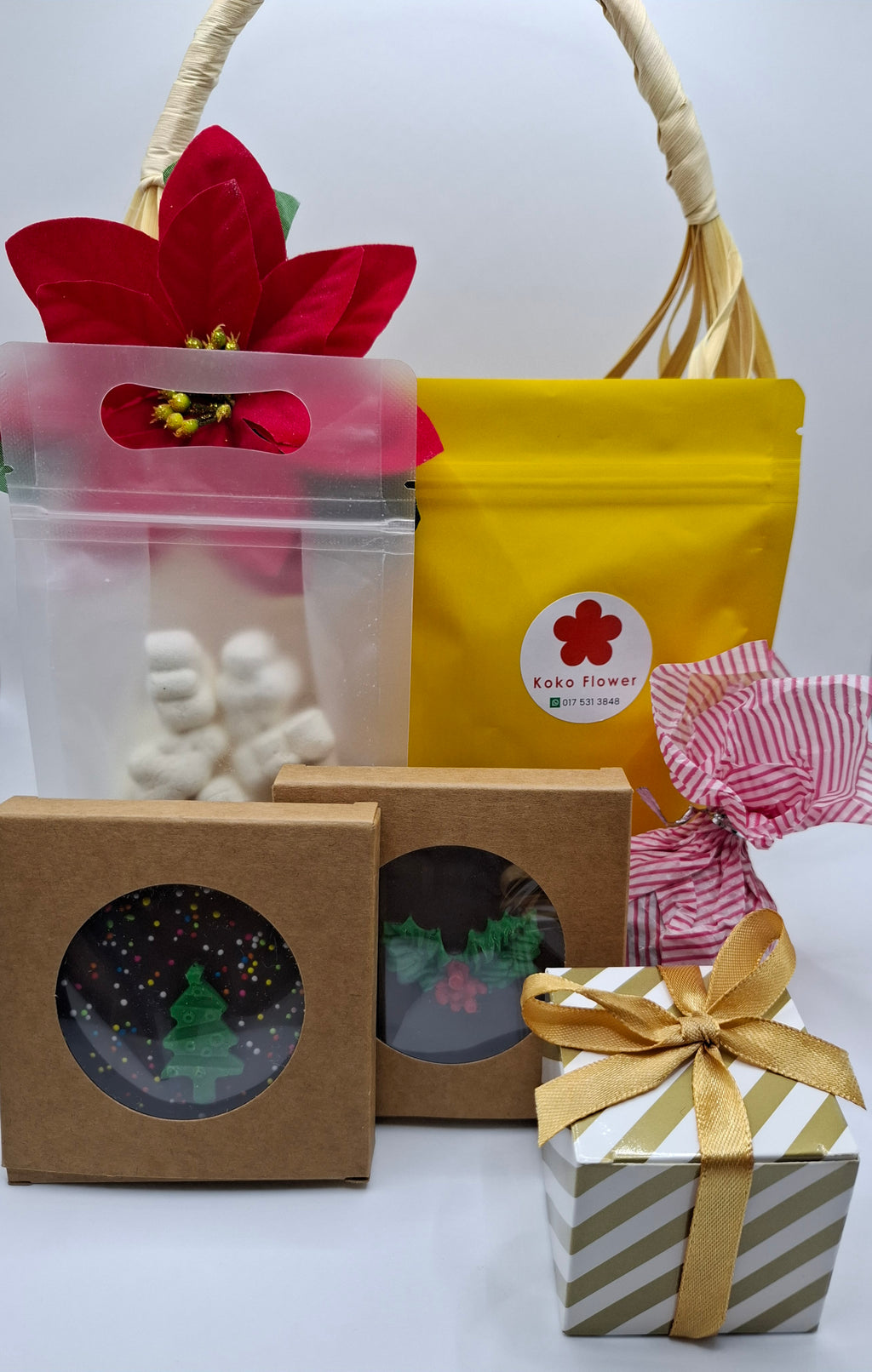 Poinsettia Gift Basket