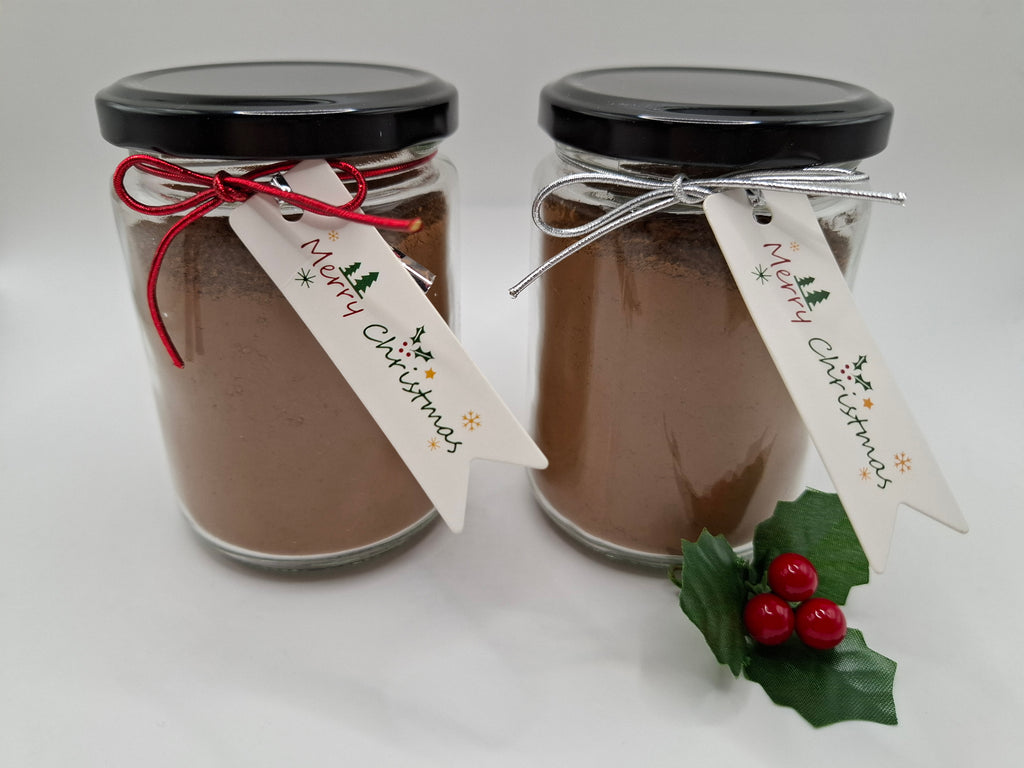 Hot Koko Mix 220g in glass bottle